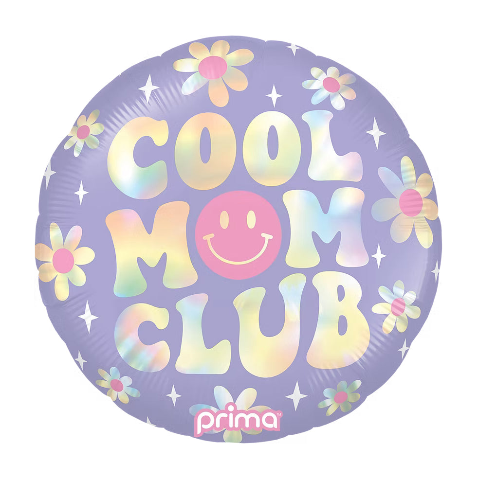 PRIMA 18" Round Cool Mom Club Holographic